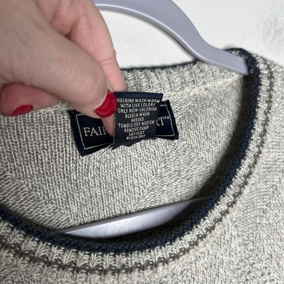 Fairway Sport Sweater Mens XL Tall Embroidered Golf Bags Crew Neck Pullover Vtg - Picture 6 of 12